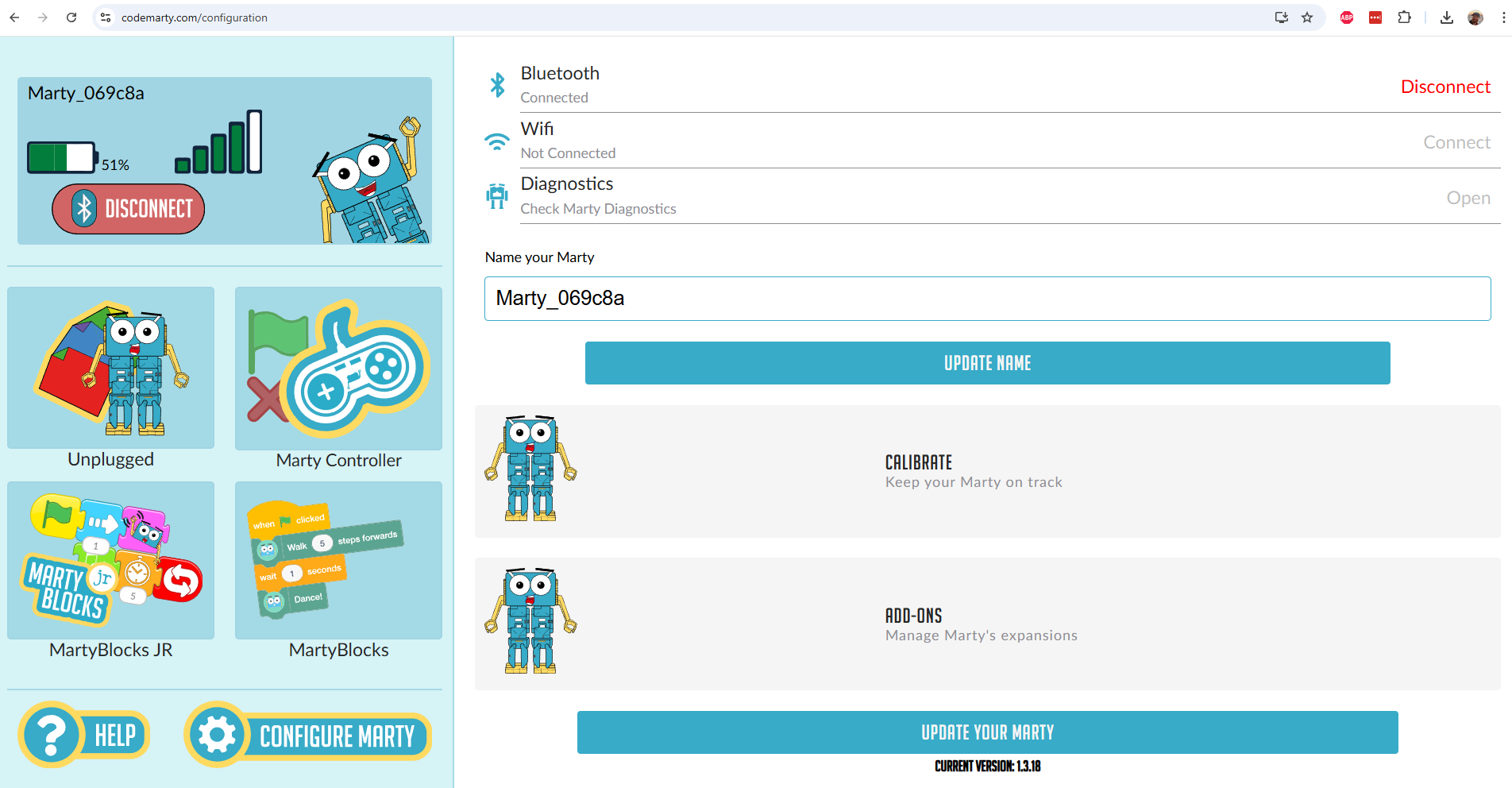Martyappconfiguration