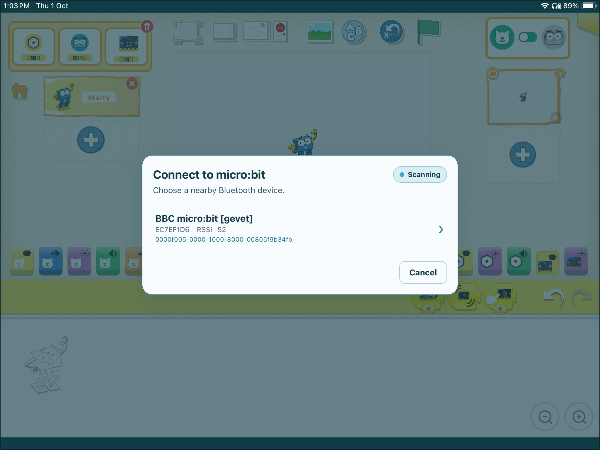 Bluetooth Tablet Connection