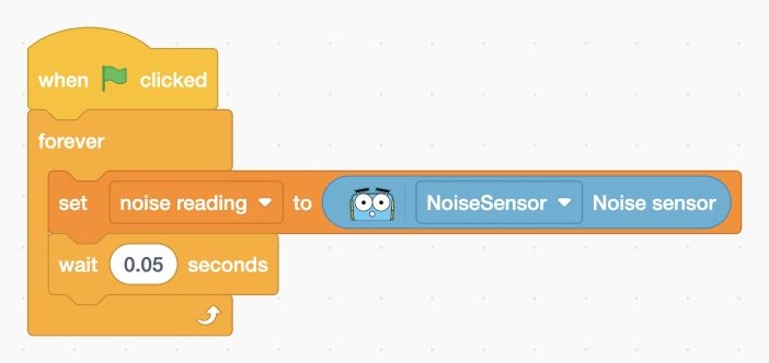 Marty script that shares the noise sensor reading