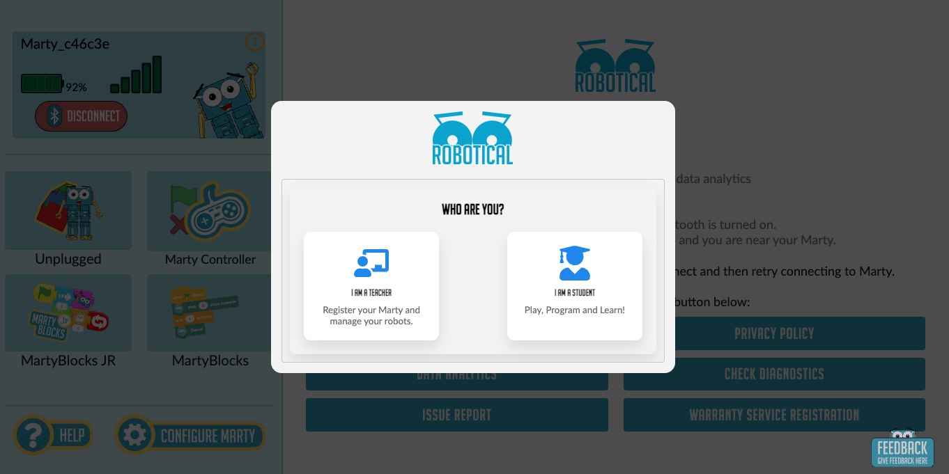 Warranty Role Selection